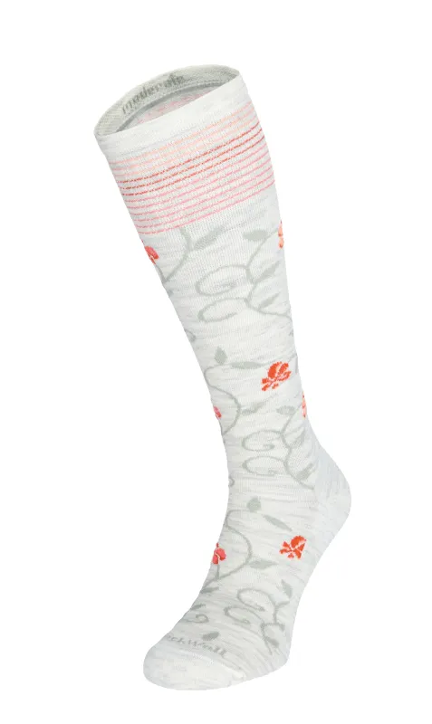 Full Sun Women Moderate Compression Socks Ash sold by Sockwell