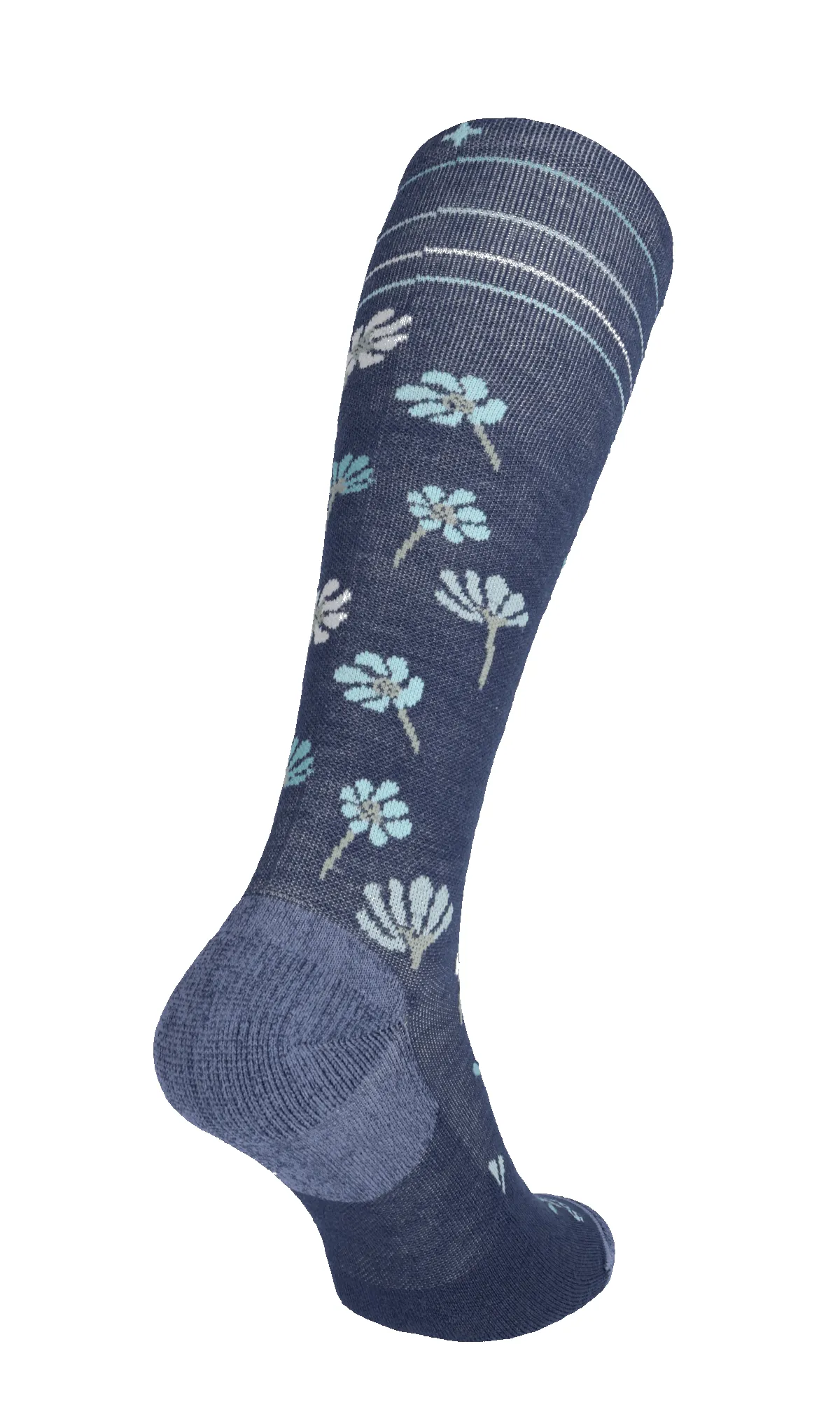 Field Flower Women Moderate Compression Socks Denim sold by Sockwell product image thumbnail 4