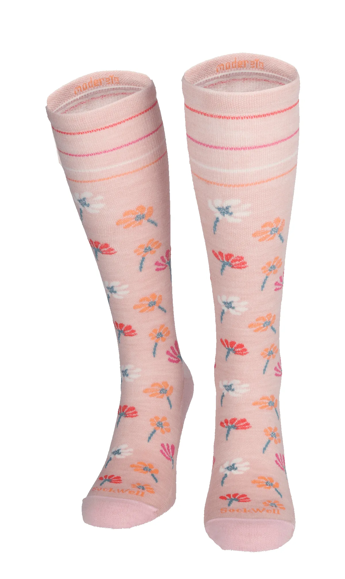 Field Flower Women Moderate Compression Socks Rose sold by Sockwell product image thumbnail 2