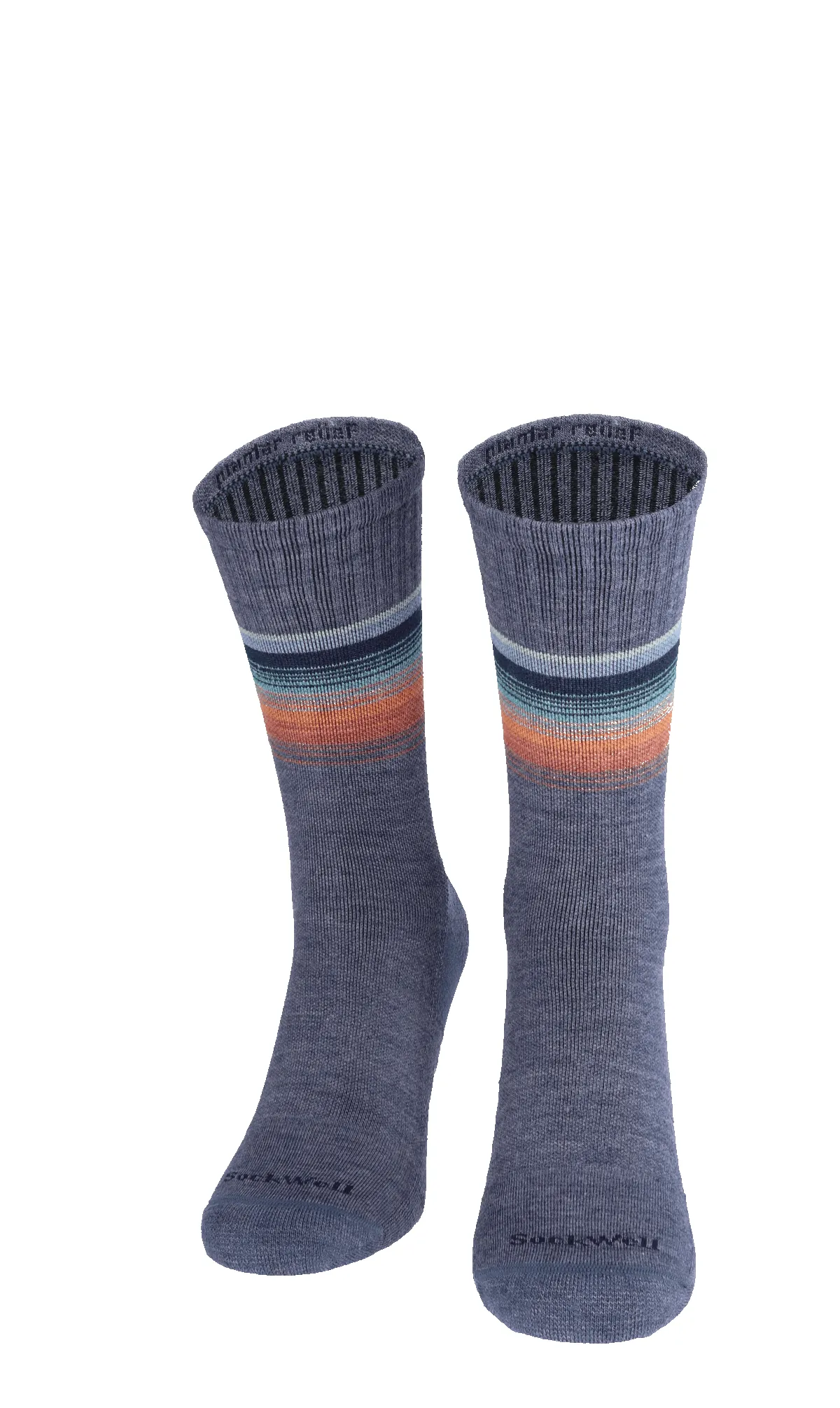 Plantar Cush Crew II Men Heel Spur Socks Denim sold by Sockwell product image thumbnail 2