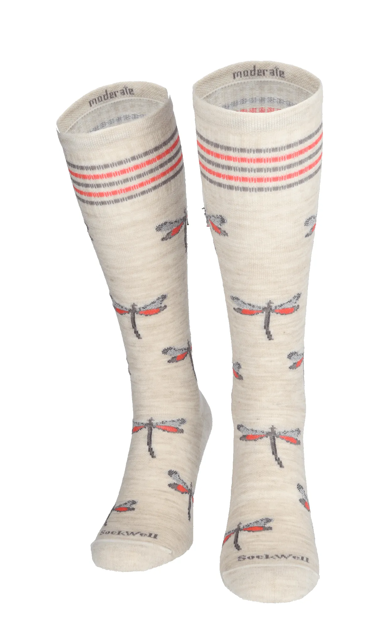 Dragonfly Women Moderate Compression Socks Barley sold by Sockwell product image thumbnail 2
