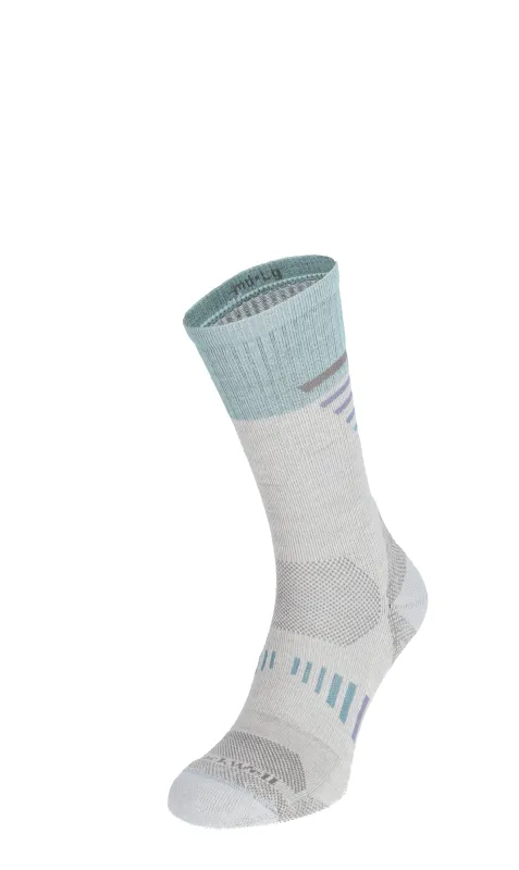 Ascend II Crew Women Compression Hiking Socks Natural sold by Sockwell