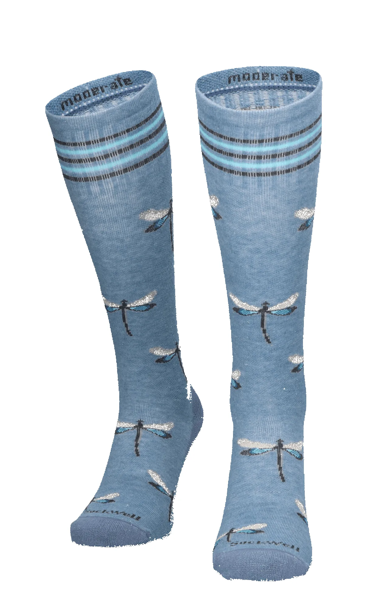 Dragonfly Women Moderate Socks Bluestone Shimmer sold by Sockwell product image thumbnail 2