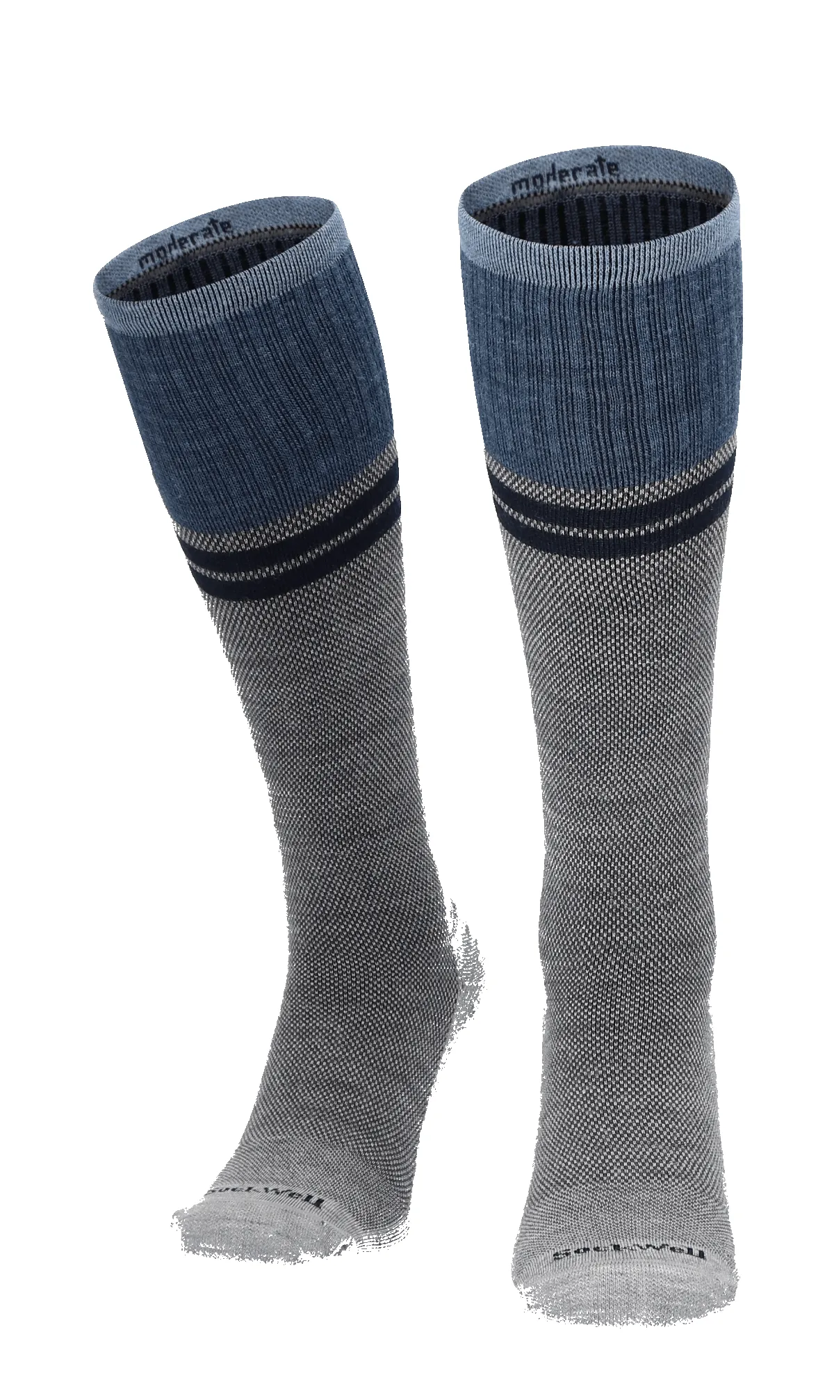 Sportster Men Moderate Compression Socks Light Grey sold by Sockwell product image thumbnail 2
