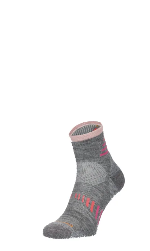 Ascend II Quarter Women Compression Hiking Socks Grey sold by Sockwell