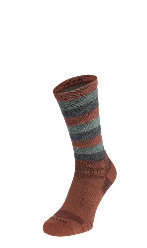 Peaks Men Compression Hiking Socks Terracotta sold by Sockwell