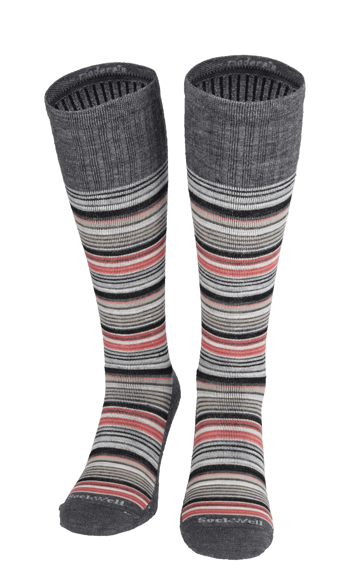 Sunset Stripe Men Moderate Compression Socks Charcoal sold by Sockwell product image thumbnail 2