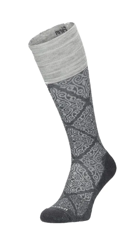 The Raj Women Firm Compression Socks Charcoal sold by Sockwell