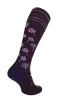 Field Flower Women Moderate Compression Socks Blackberry sold by Sockwell