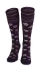 Field Flower Women Moderate Compression Socks Blackberry sold by Sockwell