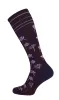 Field Flower Women Moderate Compression Socks Blackberry sold by Sockwell