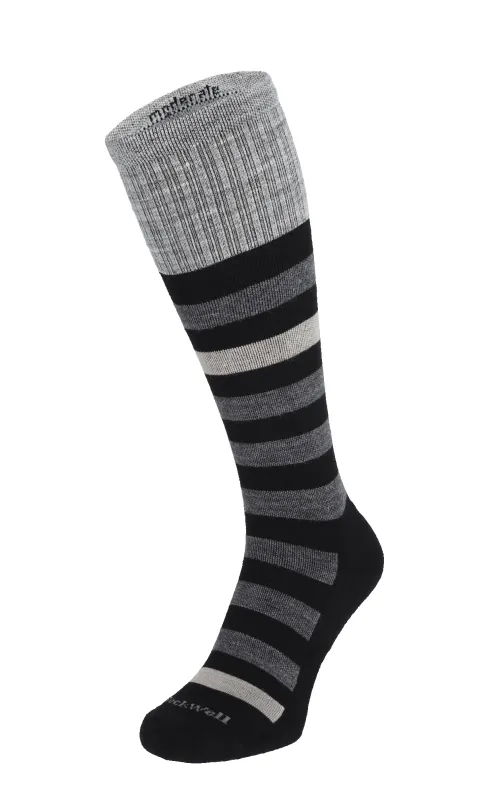 Rugby Men Moderate Compression Socks Black sold by Sockwell