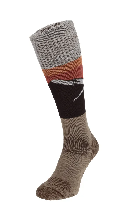 Modern Mountain Men Compression Hiking Socks Khaki sold by Sockwell