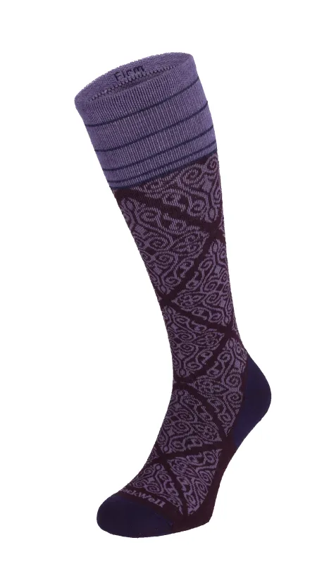 The Raj Women Firm Compression Socks Blackberry sold by Sockwell