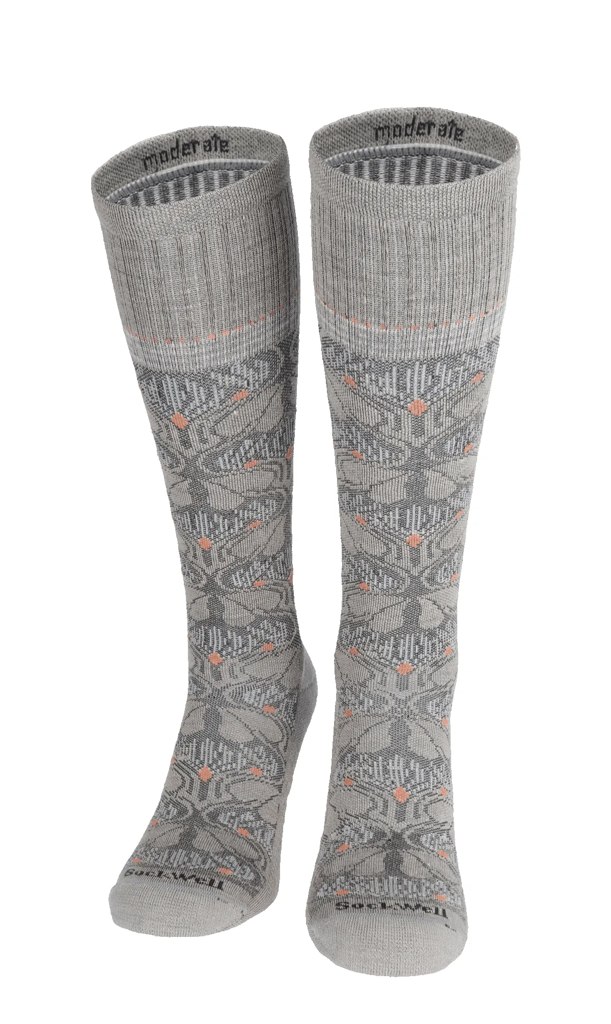 Floral Tapestry Women Moderate Compression Socks Putty sold by Sockwell product image thumbnail 2