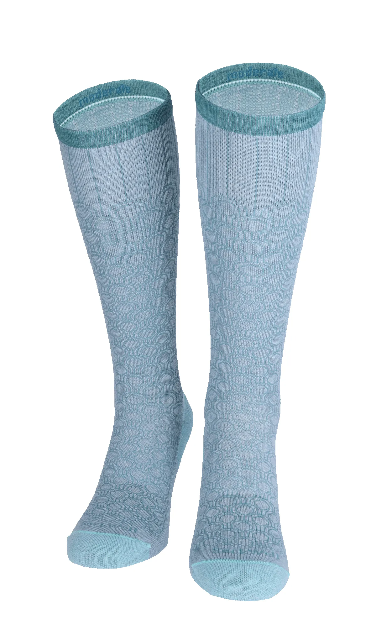 Deco Dot Women Moderate Compression Socks Chambray sold by Sockwell product image thumbnail 2