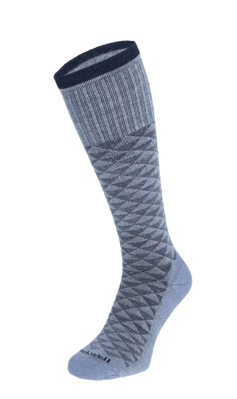 Dapper Men Moderate Compression Socks Bluestone sold by Sockwell