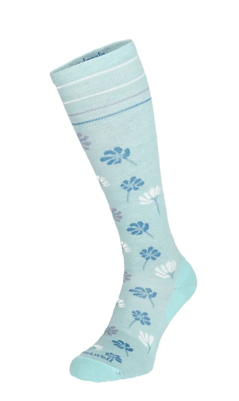Field Flower Women's Moderate Compression Socks Air made by Sockwell