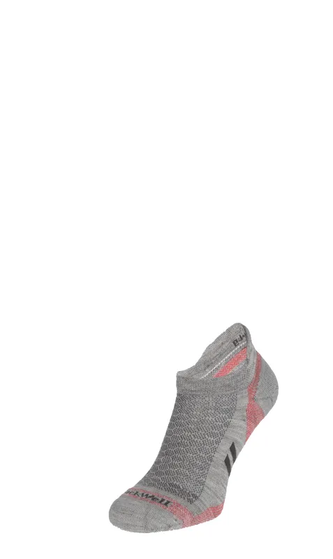 Incline II Micro Women's Compression Sports Socks Light Grey made by Sockwell