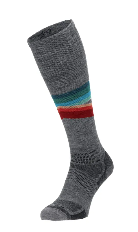 Rainbow Racer UL Men Ski Socks Class 1 Grey sold by Sockwell