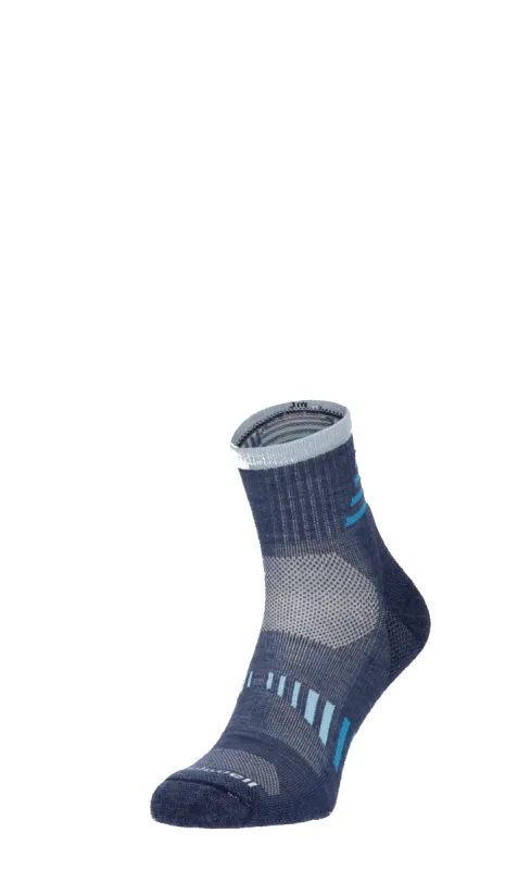 Ascend II Quarter Women Compression Hiking Socks Denim sold by Sockwell