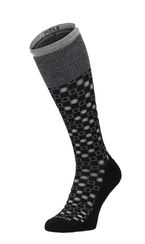 Kinetic Women Moderate Compression Socks Black Multi sold by Sockwell