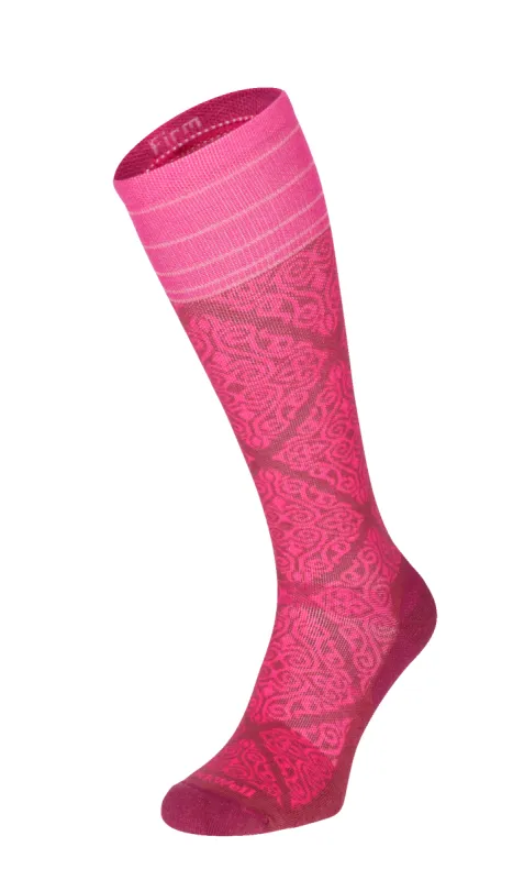 The Raj Women Firm Compression Socks Mulberry sold by Sockwell
