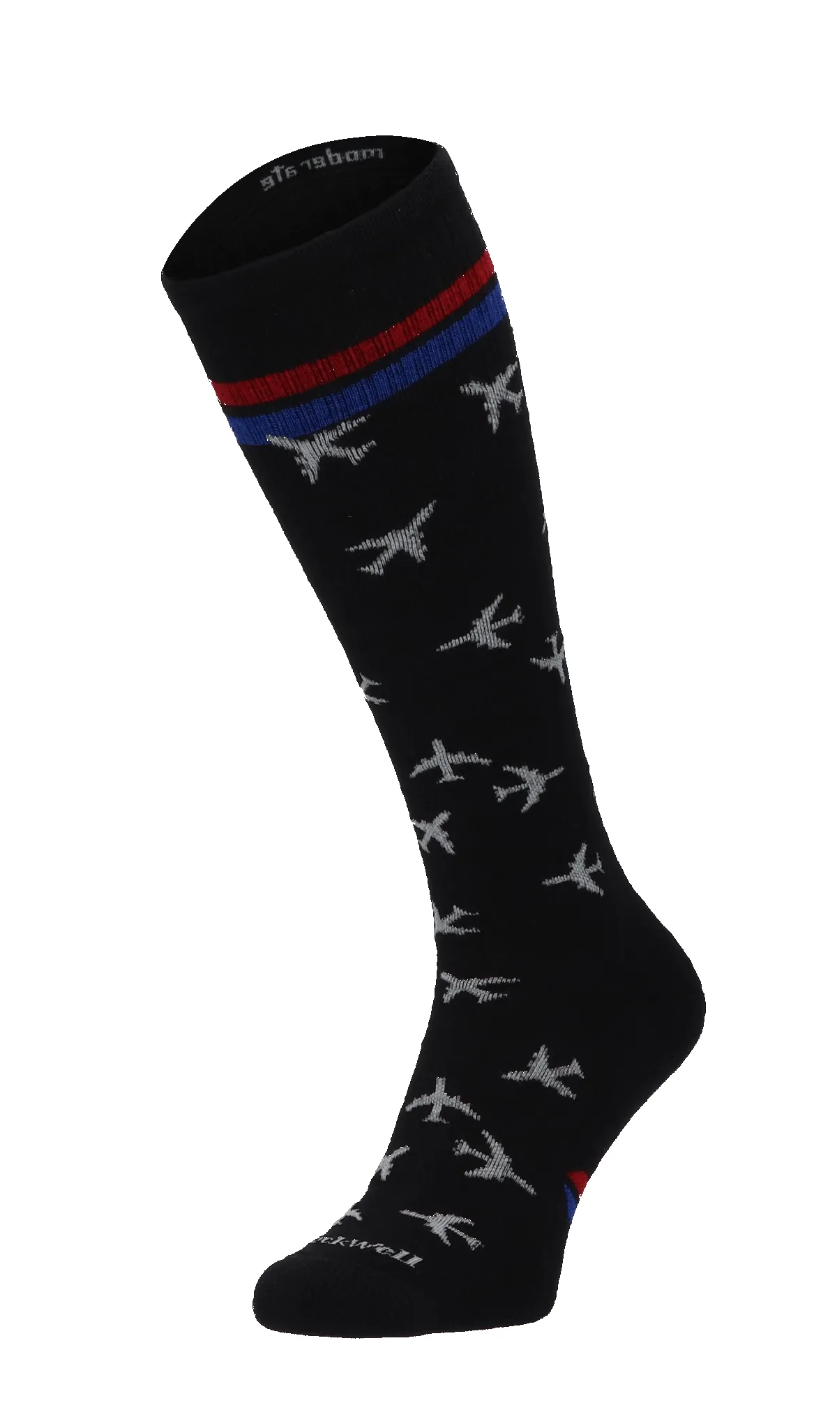 In Flight Men Moderate Compression Socks Black sold by Sockwell