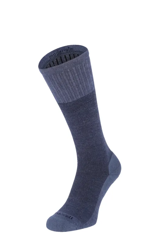 The Basic Men Moderate Compression Socks Denim sold by Sockwell
