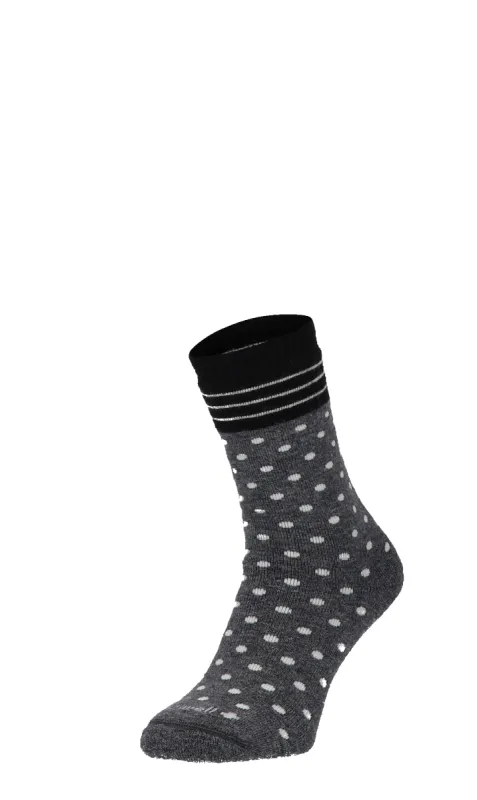Plush Woman Diabetic Socks Charcoal sold by Sockwell