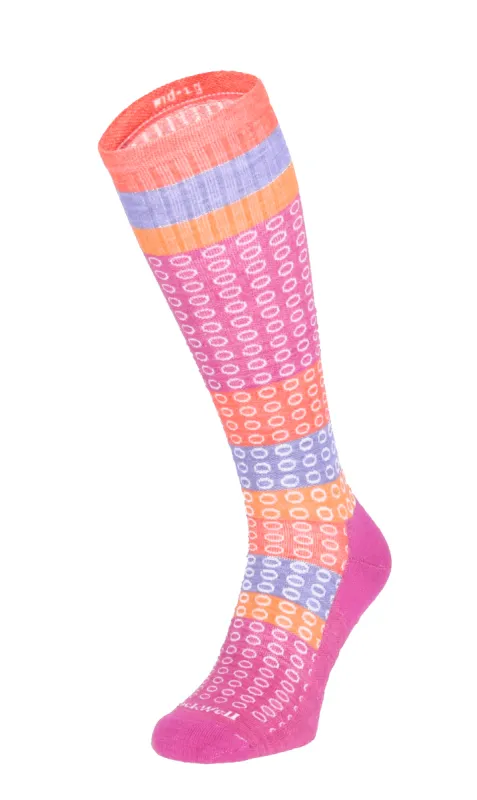 Full Circle Women Moderate Compression Socks Raspberry sold by Sockwell