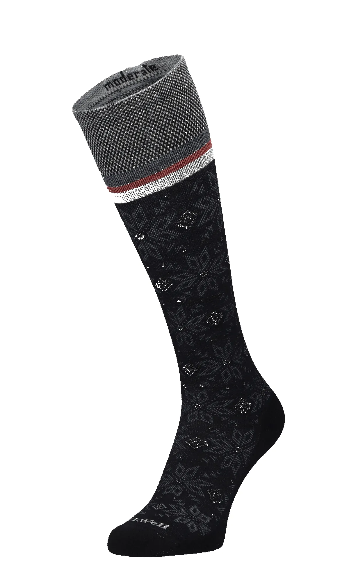 Winterland Women Moderate Compression Socks Black sold by Sockwell