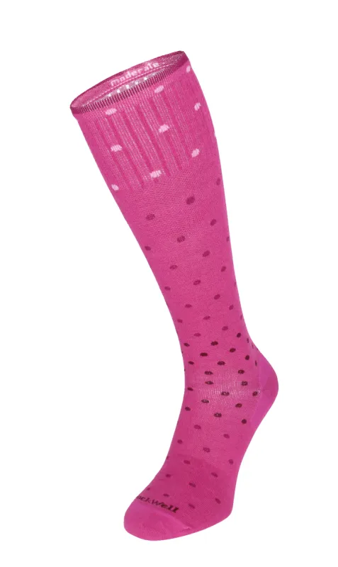 On The Spot Women Moderate Compression Socks Raspberry sold by Sockwell