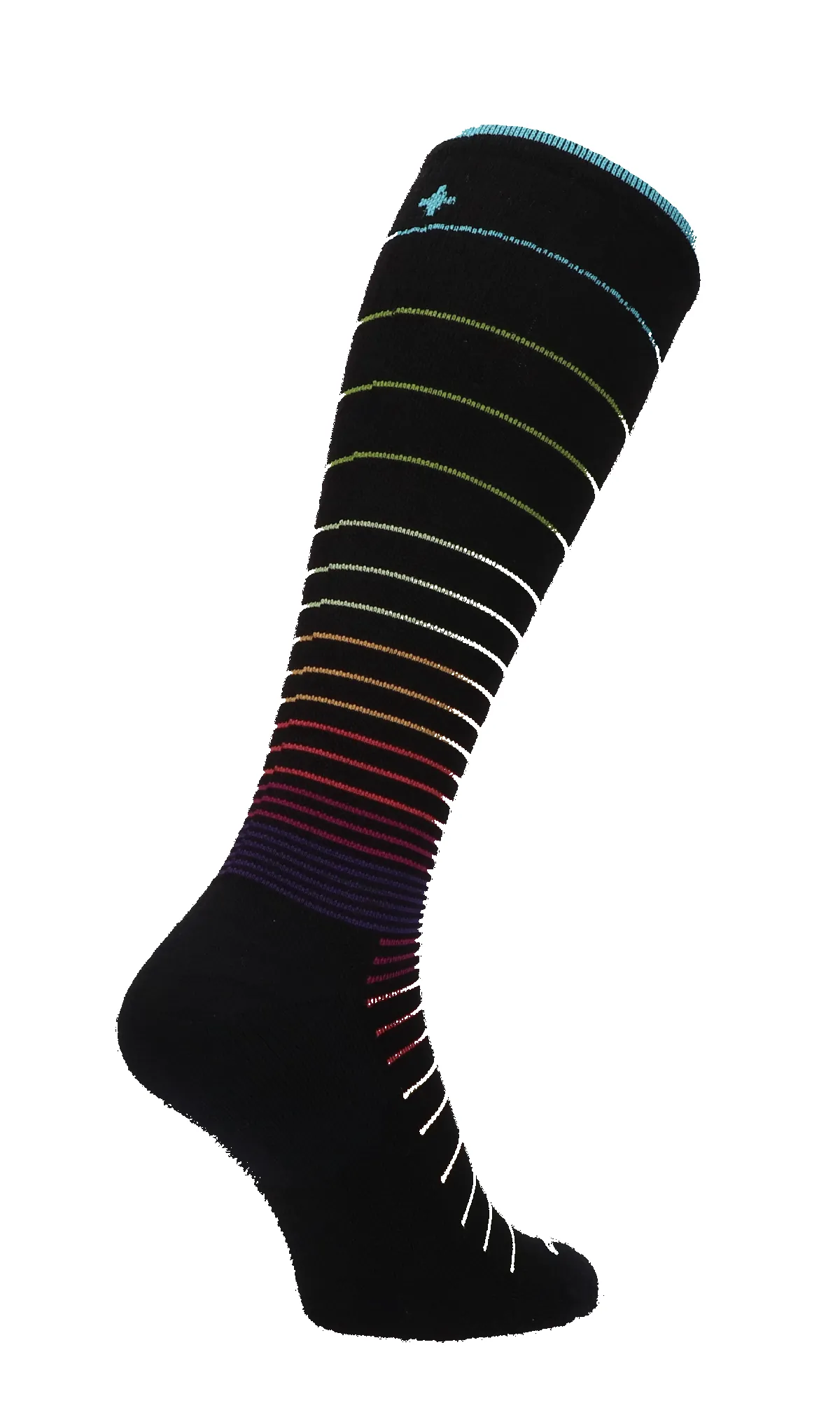 Circulator Women Moderate Compression Socks Black Stripe sold by Sockwell product image thumbnail 4