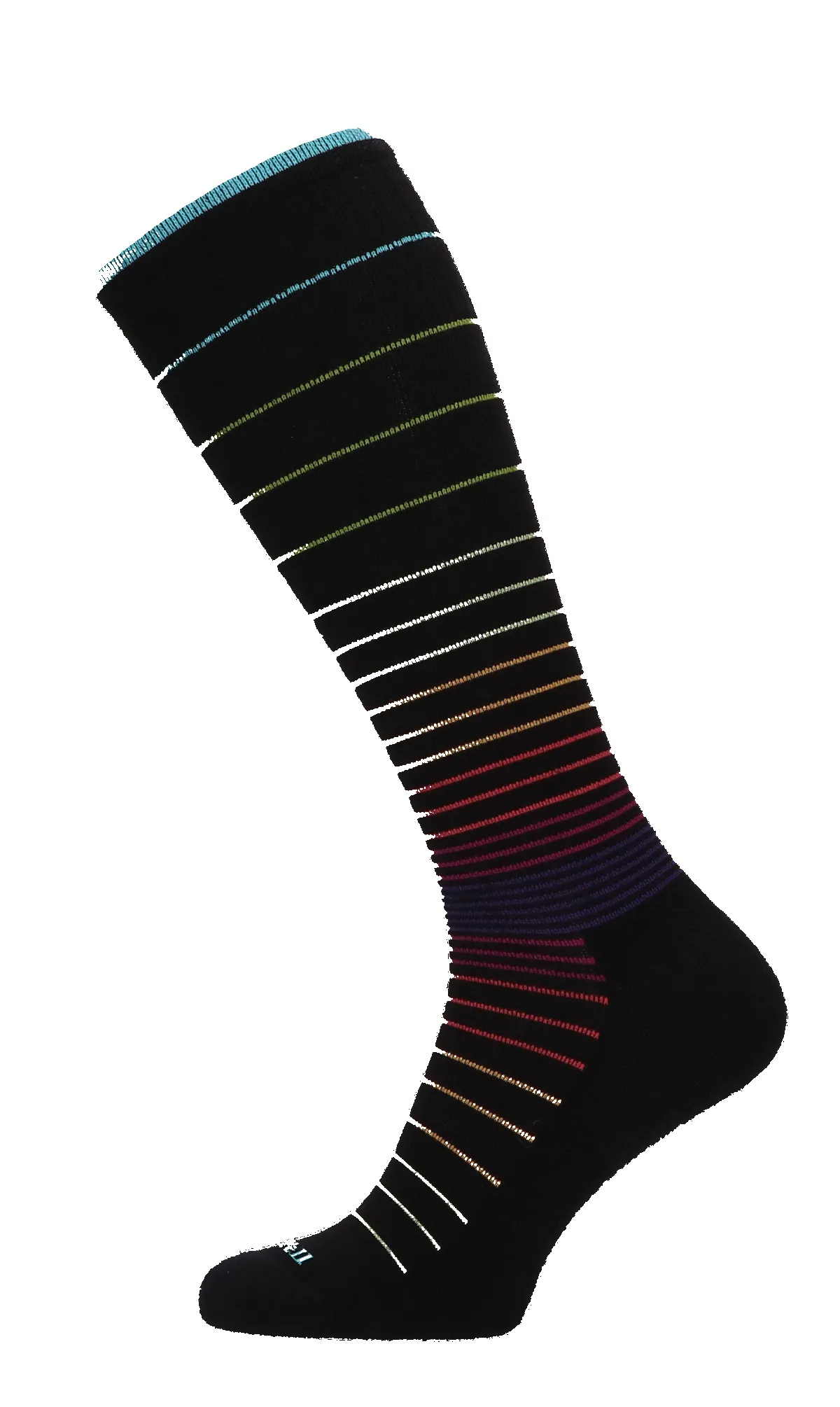 Circulator Women Moderate Compression Socks Black Stripe sold by Sockwell product image thumbnail 3