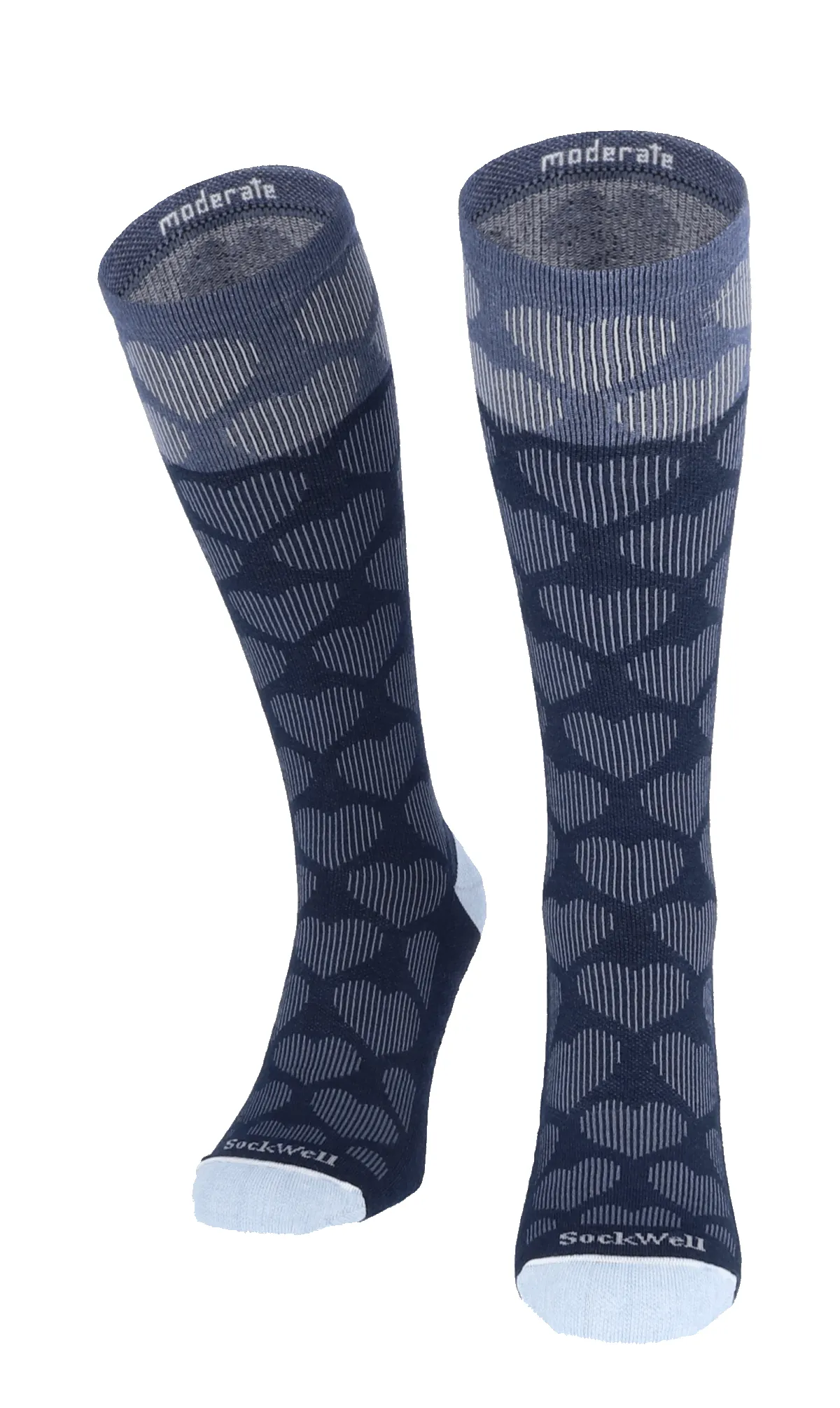 Heart Throb Women Moderate Compression Socks Navy sold by Sockwell product image thumbnail 2