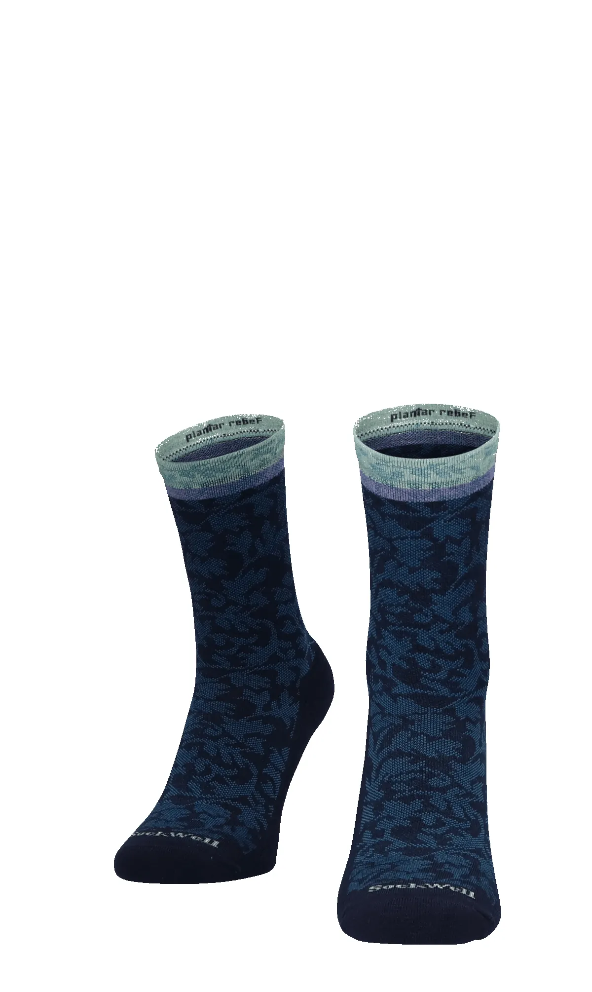 Plantar Cush Crew Women Heel Spur Socks Navy sold by Sockwell product image thumbnail 2