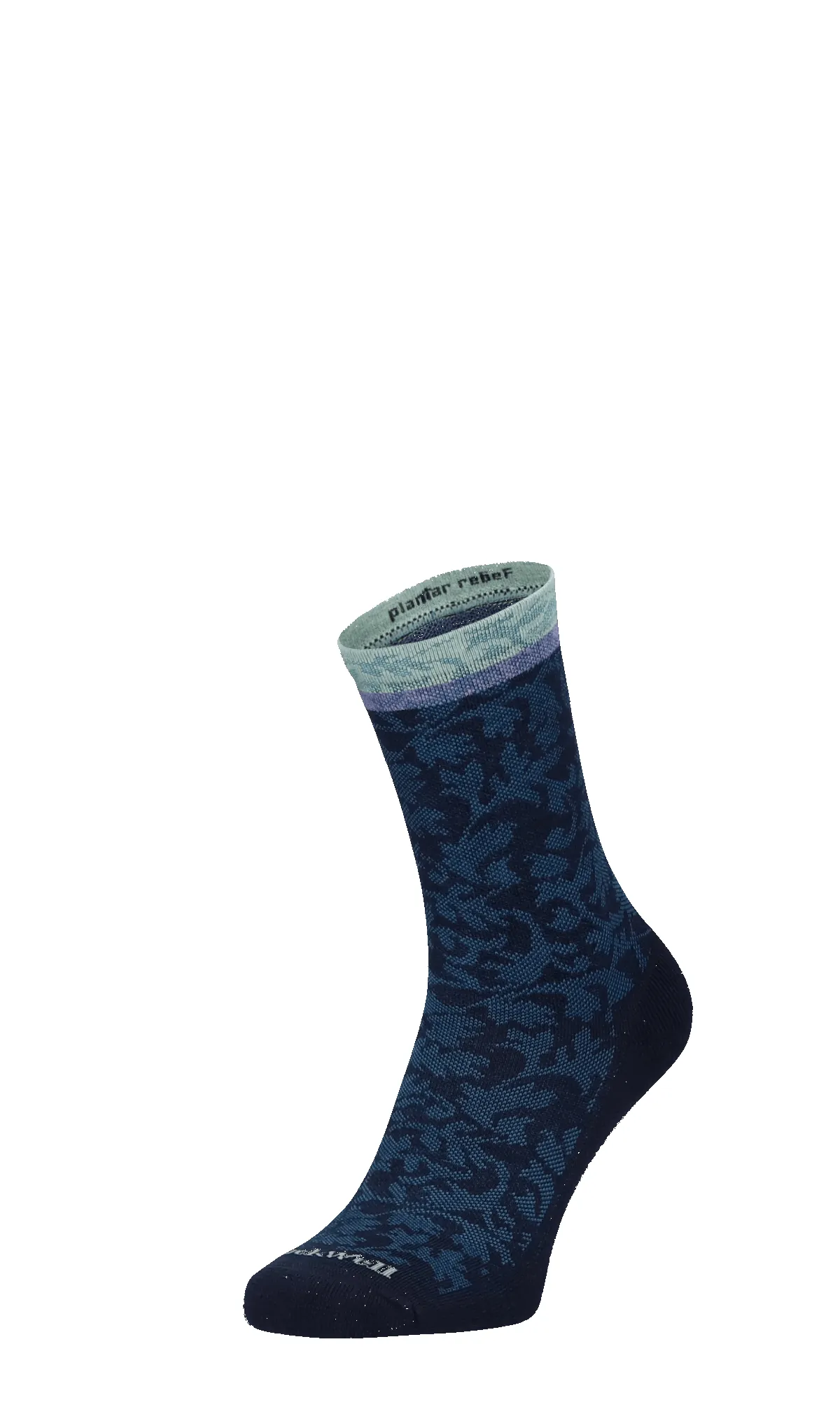 Plantar Cush Crew Women Heel Spur Socks Navy sold by Sockwell