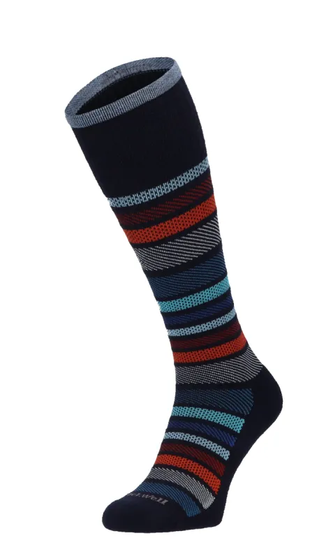 Twillful Men Moderate Compression Socks Navy sold by Sockwell
