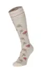 Field Flower Women Moderate Compression Socks Barley sold by Sockwell