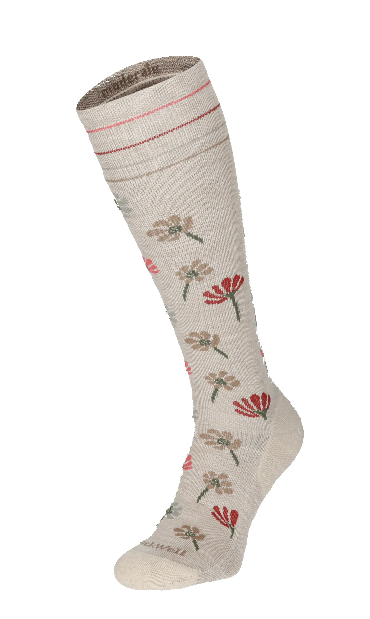 Field Flower Women Moderate Compression Socks Barley sold by Sockwell