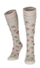 Field Flower Women Moderate Compression Socks Barley sold by Sockwell