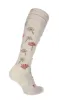 Field Flower Women Moderate Compression Socks Barley sold by Sockwell