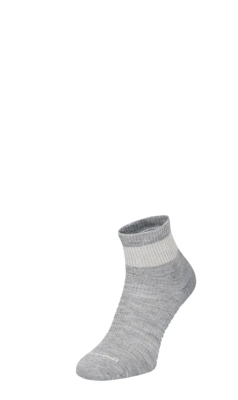 Plantar Relief Quarter Men Heel Spur Socks Light Grey sold by Sockwell