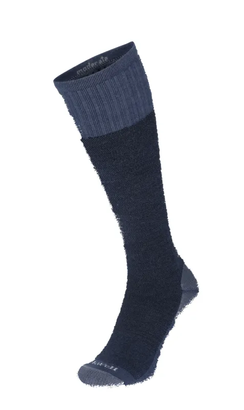 The Basic Women Moderate Compression Socks Denim sold by Sockwell