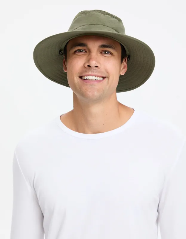 Everyday Broad Brim Sun Hat With Pocket UPF 50+ sold by Solbari