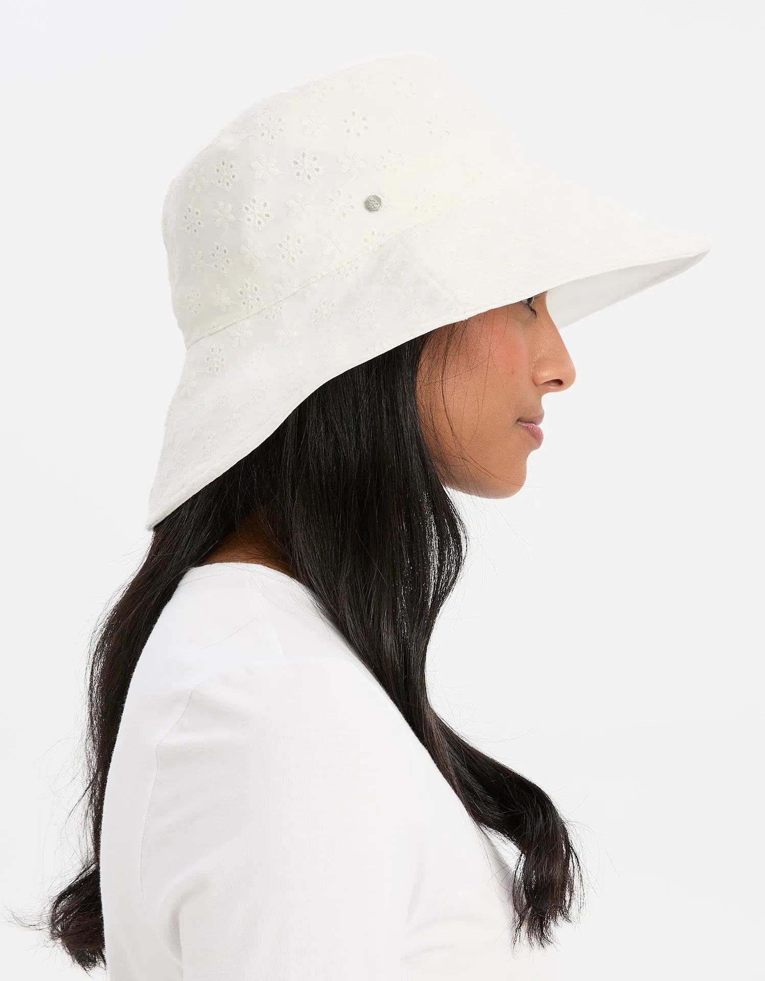 Broderie Wide Brim Sun Hat UPF 50+ sold by Solbari product image thumbnail 4