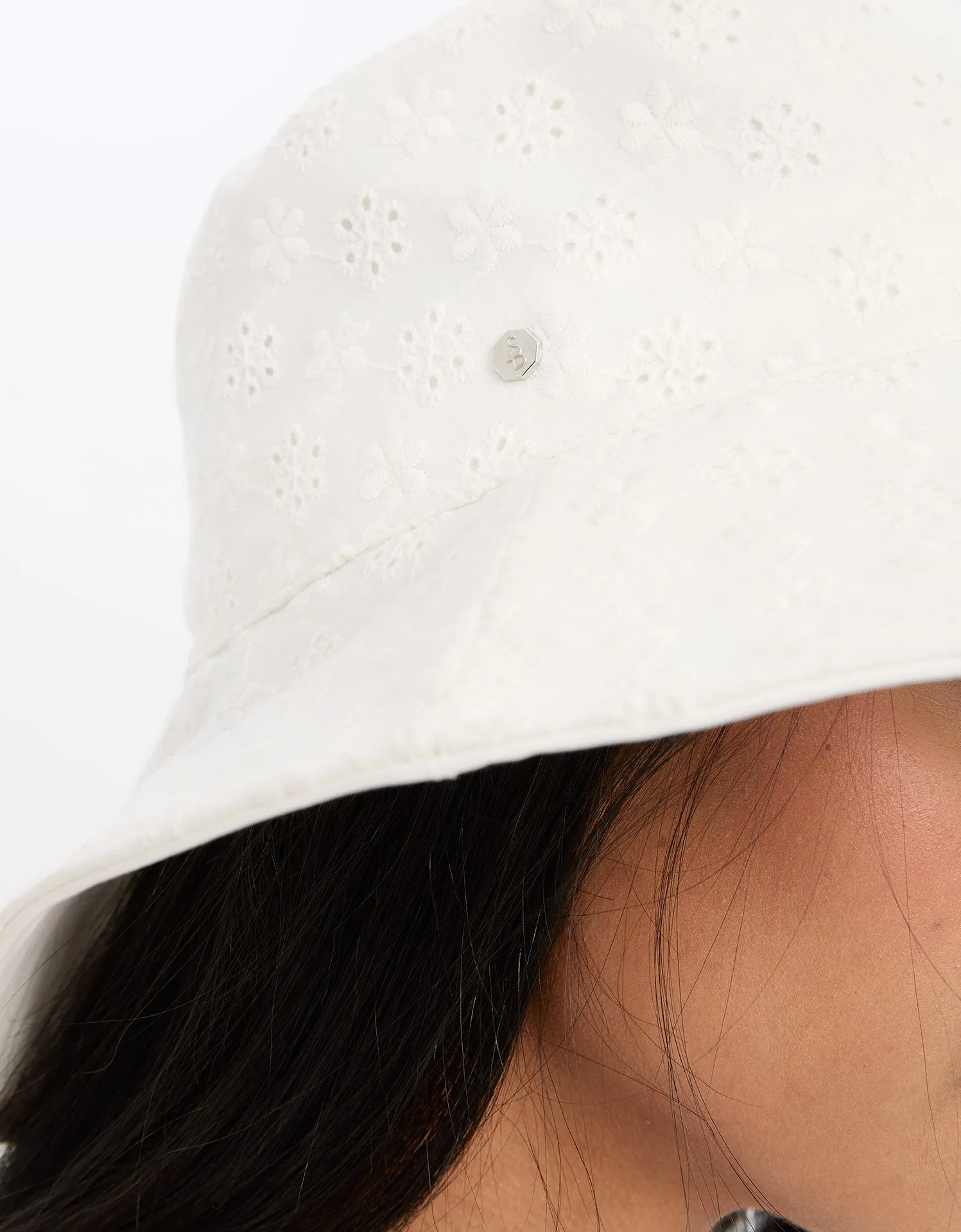 Broderie Wide Brim Sun Hat UPF 50+ sold by Solbari product image thumbnail 3