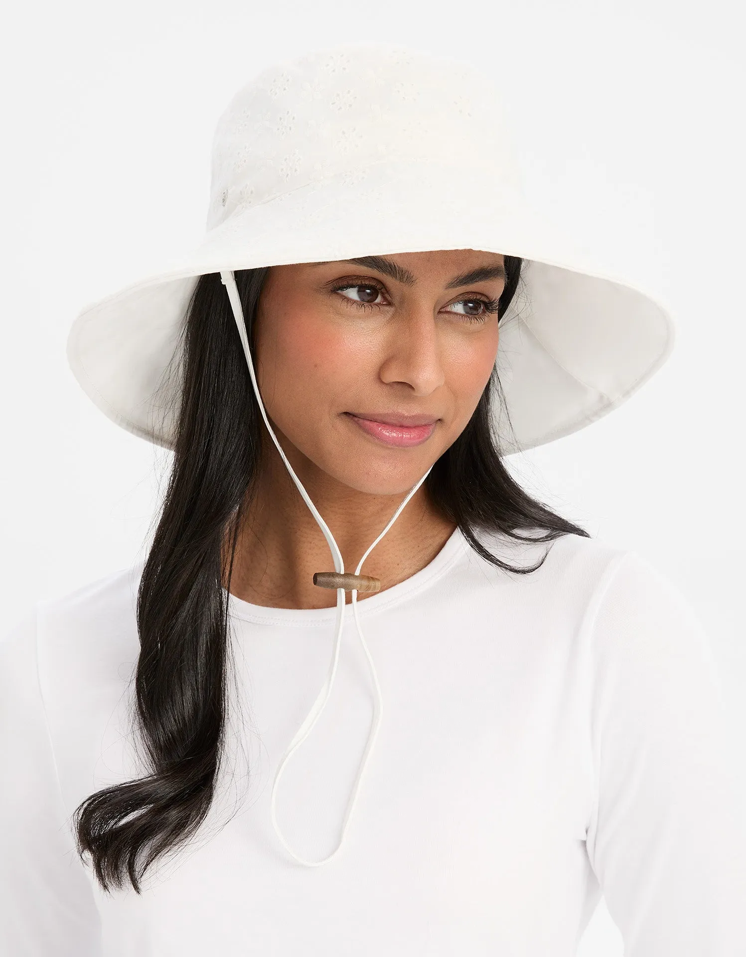 Broderie Wide Brim Sun Hat UPF 50+ sold by Solbari product image thumbnail 5