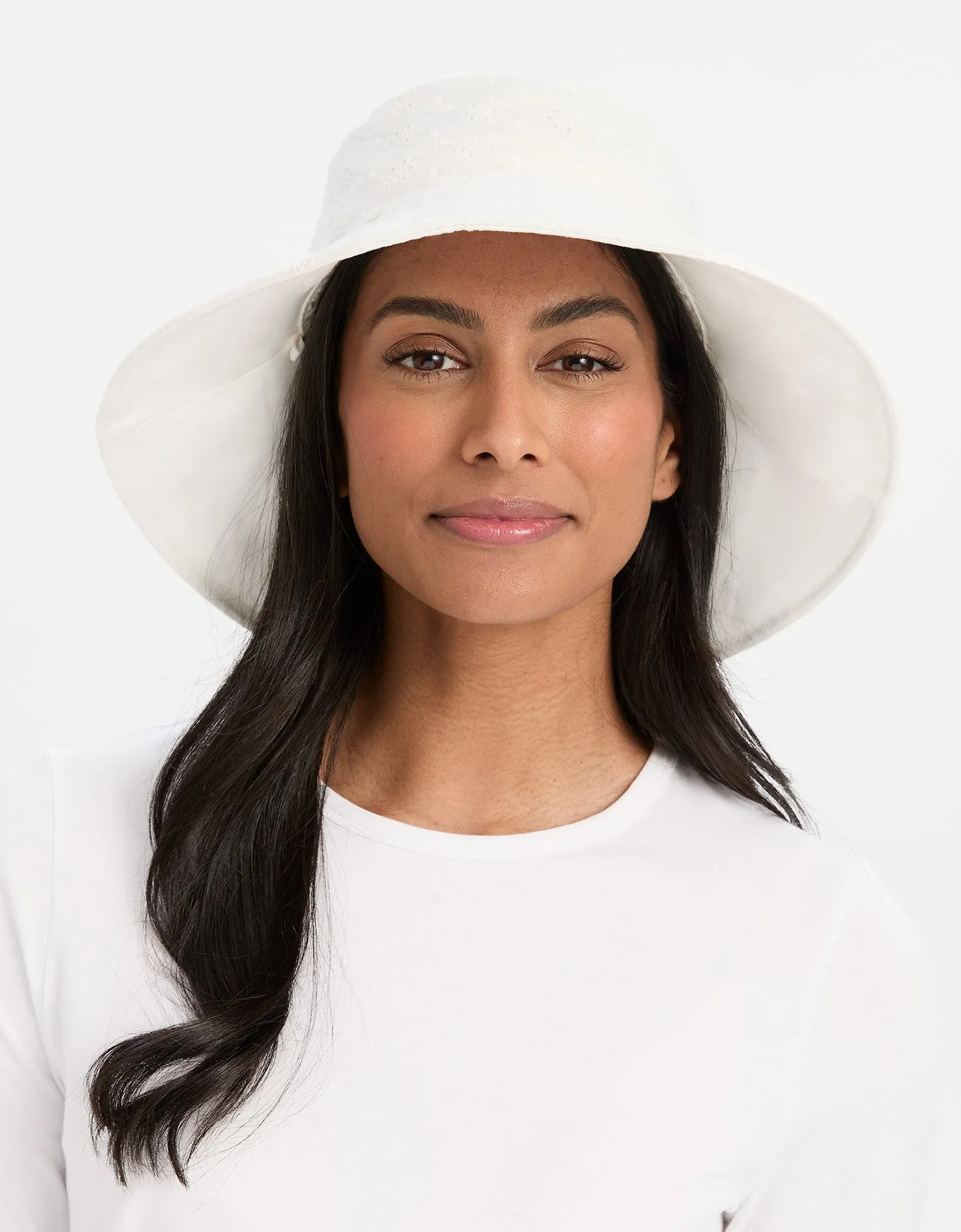Broderie Wide Brim Sun Hat UPF 50+ sold by Solbari